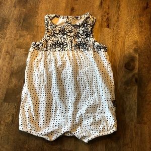 Black and white romper